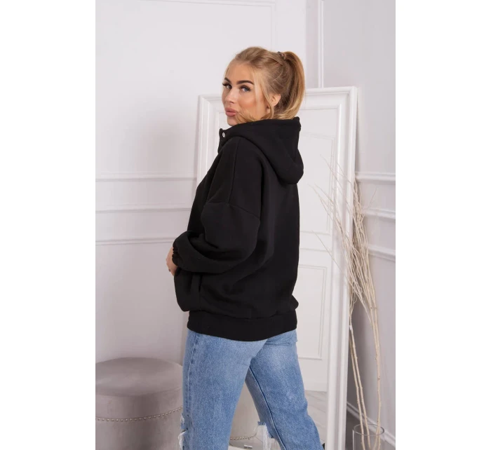 Mikina s kapucňou čierna