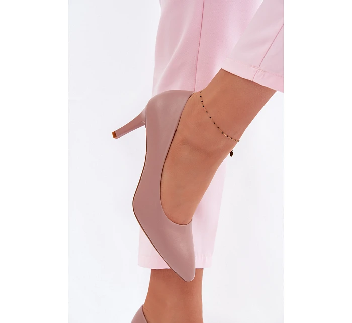 Fialové eko kožené lodičky Sergio Leone