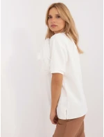 Bluzka LK BZ model 20463569 ecru - FPrice Bluzka LK BZ model 20463569 ecru - FPrice