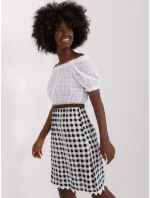 Sukienka LK SK model 18729876 biało czarny - FPrice