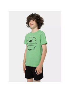 Chlapčenské tričko 4FJSS23TTSHM294-45S zelené - 4F
