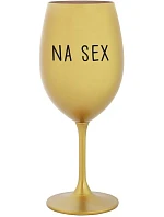 NA SEX - zlatý pohár na víno 350 ml