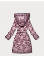 Prešívaný prechodný kabát s kapucňou Goodlookin pink (Y3-9215-52) Prešívaný prechodný kabát s kapucňou Goodlookin pink (Y3-9215-52)