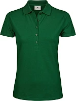 Tee Jays TJ 145 Dámske luxusné ťažké strečové piké polo 18.0145 lesná zeleň