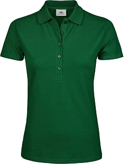 Tee Jays TJ 145 Dámske luxusné ťažké strečové piké polo 18.0145 lesná zeleň