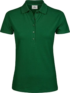 TJ 145 Dámské luxusní těžké strečové piqué polo model 22448729 forest green - Tee Jays
