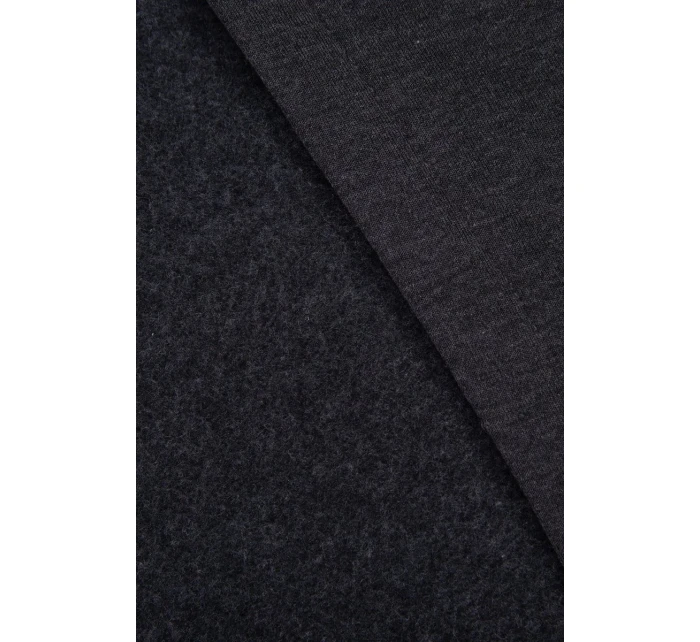 Šaty s kapucí a bočním rozparkem graphite melange Šaty s kapucí a bočním rozparkem graphite melange