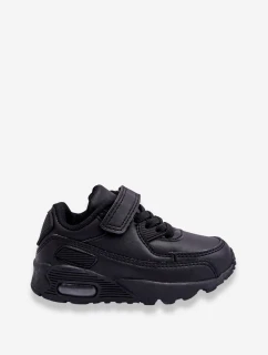 Dětské kožené sportovní boty na platformě černá model 21621817 - Boto