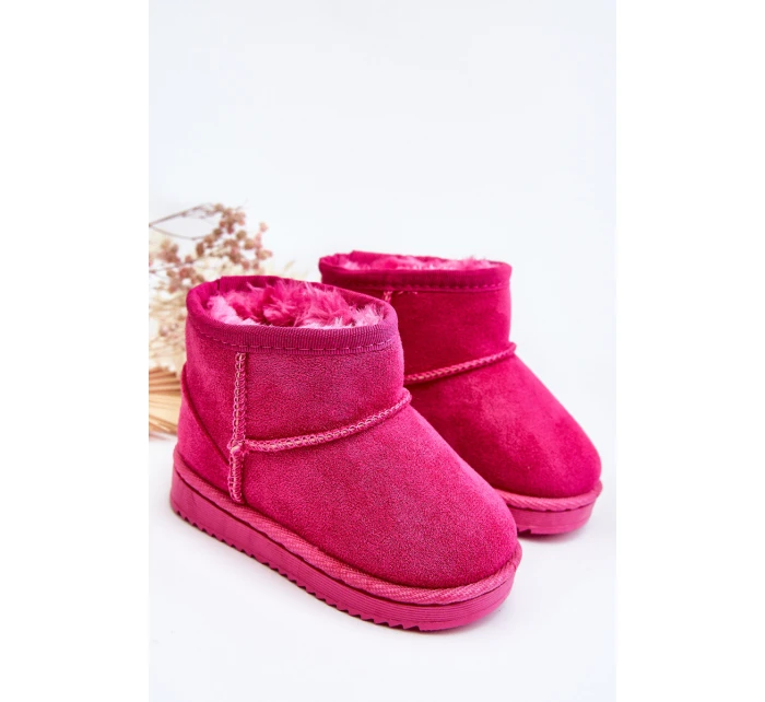 Dziecięce Ocieplane Botki Śniegowce Fuksja Gooby Dziecięce Ocieplane Botki Śniegowce Fuksja Gooby