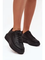 Dámské Tenisky Na Platformě Big Star model 21705695 Černé - Big Star Shoes Dámské Tenisky Na Platformě Big Star model 21705695 Černé - Big Star Shoes