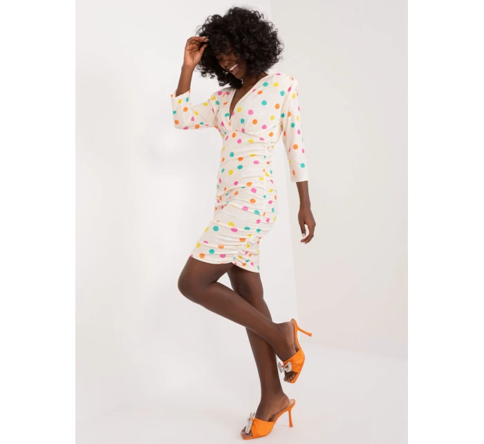 Sukienka DHJ SK model 20101029 ecru - FPrice