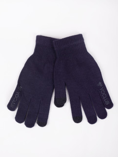 Yoclub Pánské dotykové rukavice RED-0243F-AA5E-005 Navy Blue