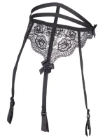 Podväzkový pás Plus Size V-8692 čierna - Axami