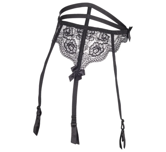 Podväzkový pás Plus Size V-8692 čierna - Axami