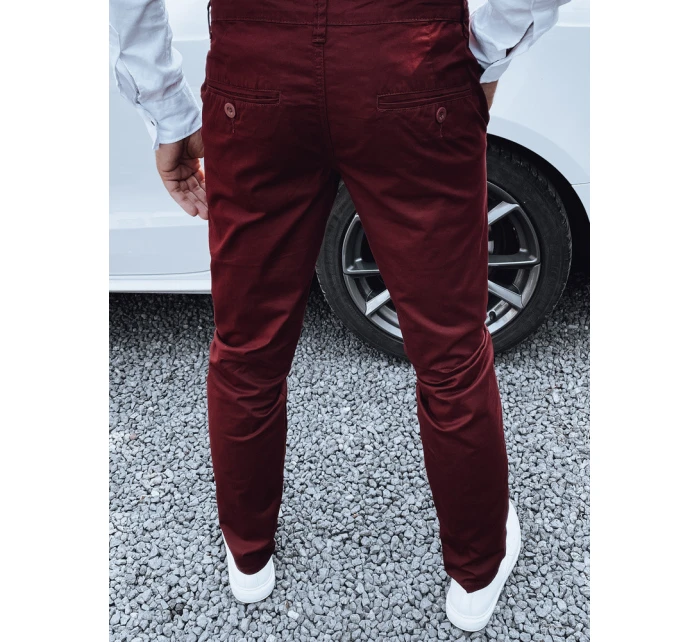 FashionStreet pánske bordové nohavice UX4339 FashionStreet pánske bordové nohavice UX4339