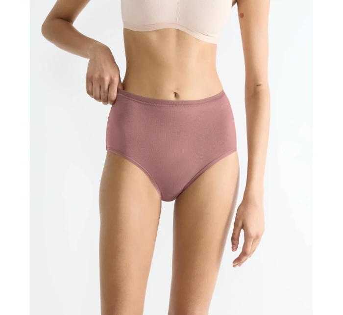 Dámske bavlnené nohavičky s vysokým pásom GO Daily - BROWN - svetlohnedá 1141 - SLOGGI Dámske bavlnené nohavičky s vysokým pásom GO Daily - BROWN - svetlohnedá 1141 - SLOGGI