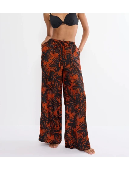 Summer Satin Trousers - BROWN - TRIUMPH BROWN - TRIUMPH Summer Satin Trousers - BROWN - TRIUMPH BROWN - TRIUMPH