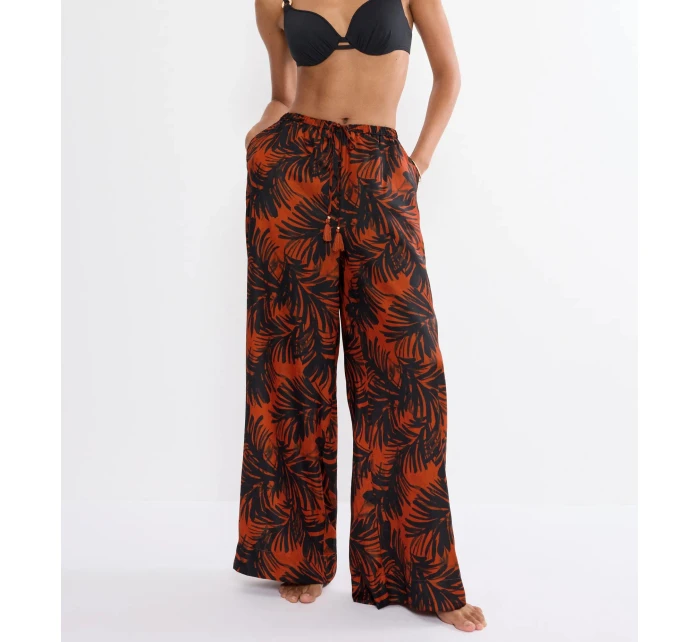 Summer Satin Trousers - BROWN - TRIUMPH BROWN - TRIUMPH Summer Satin Trousers - BROWN - TRIUMPH BROWN - TRIUMPH