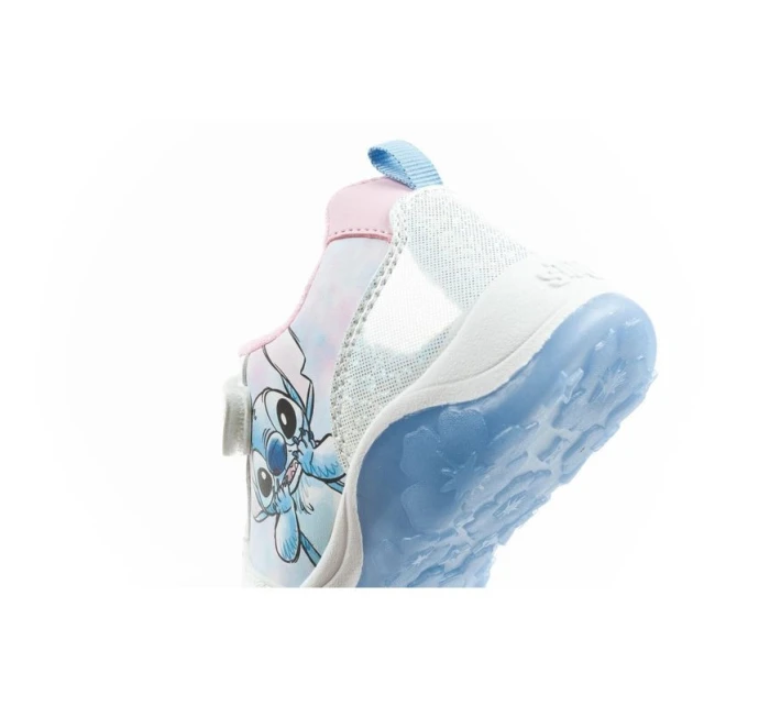 Leomil detská športová obuv tenisky Stitch ľahký suchý zips LED modrá