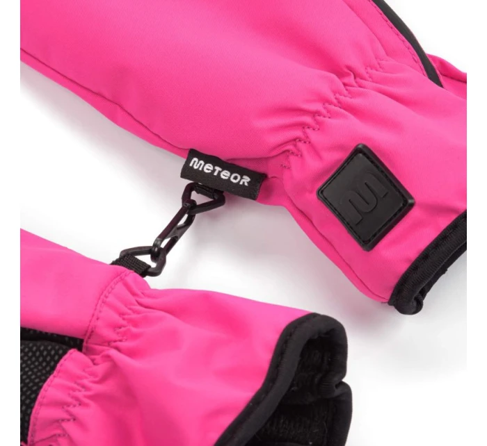 Meteor Juna zimné rukavice XXS ružová/čierna Meteor Juna zimné rukavice XXS ružová/čierna