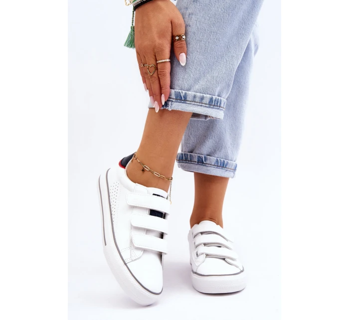 tenisky na suchý zip Big Star Bíle model 21610210 - Big Star Shoes tenisky na suchý zip Big Star Bíle model 21610210 - Big Star Shoes