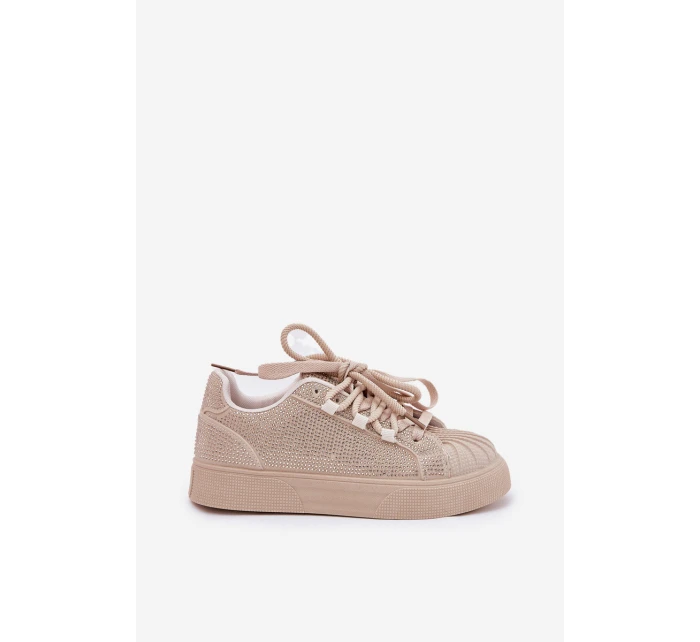Sneakersy Damskie Ze Zdobieniem Na Platformie Beżowe Eanneth Sneakersy Damskie Ze Zdobieniem Na Platformie Beżowe Eanneth