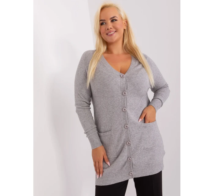 Sweter PM SW model 18909245 szary - FPrice Sweter PM SW model 18909245 szary - FPrice