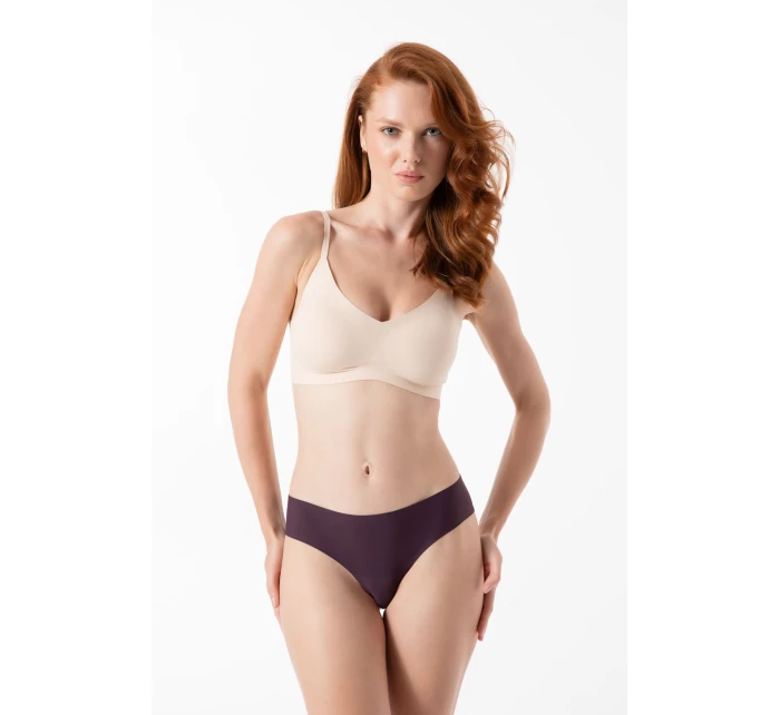 Nohavičky Dark Plum Simple Brasil - Julimex Nohavičky Dark Plum Simple Brasil - Julimex