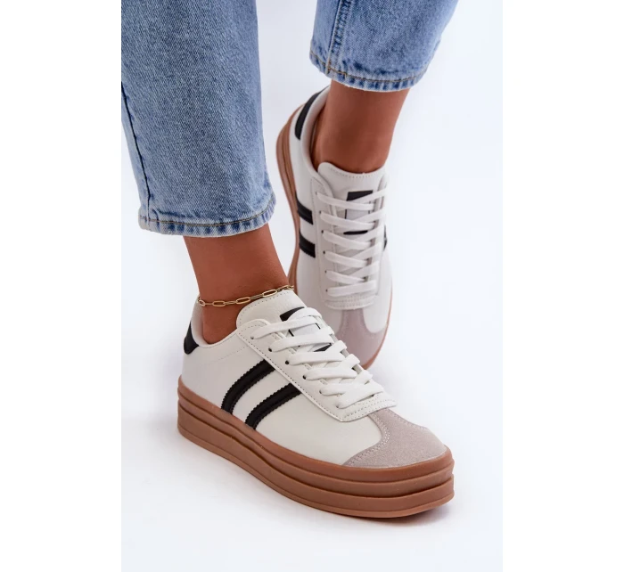 Dámske tenisky na platforme White Egelia Dámske tenisky na platforme White Egelia