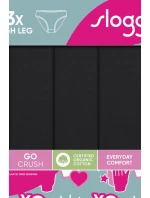 SLOGGI GO CRUSH NOHAVIČKY S VYSOKOU NOHOU 3PACK BLACK