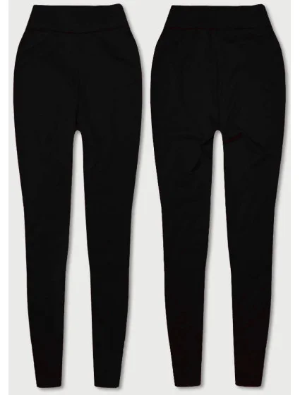 Hrubšie čierne bavlnené legíny (YW06039-1)