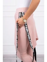 Nohavice/oblek s nápisom selfie tmavo púdrovo ružové Nohavice/oblek s nápisom selfie tmavo púdrovo ružové