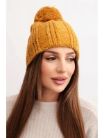 Čiapka s fleecom Idalia K284 horčicová Čiapka s fleecom Idalia K284 horčicová