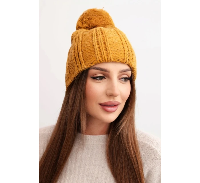 Čiapka s fleecom Idalia K284 horčicová Čiapka s fleecom Idalia K284 horčicová