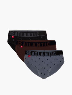 Klasické pánske nohavičky ATLANTIC 3Pack - viacfarebné