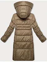 Dámska zimná bunda s kontrastnou podšívkou Glakate beige (LU-238152#) Dámska zimná bunda s kontrastnou podšívkou Glakate beige (LU-238152#)