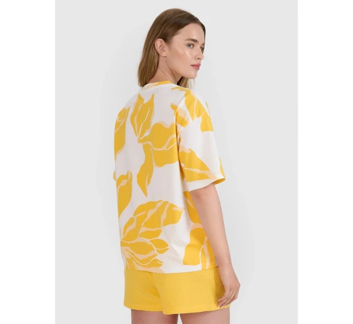 Dámske tričko oversize s potlačou 4F 4FRSS25TTSHF2692-90A Dámske tričko oversize s potlačou 4F 4FRSS25TTSHF2692-90A