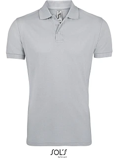 SOL'S Prime Men Pánske polo tričko z hrubej bavlny 25.0571 pure grey