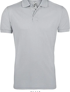 SOL'S Prime Men Pánske polo tričko z hrubej bavlny 25.0571 pure grey
