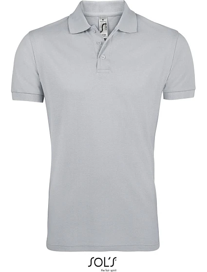 SOL'S Prime Men Pánske polo tričko z hrubej bavlny 25.0571 pure grey SOL'S Prime Men Pánske polo tričko z hrubej bavlny 25.0571 pure grey