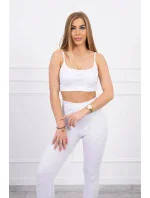 Súprava s blúzkou horná pruhovaná biela