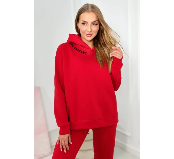 Izolovaná súprava s výšivkou Los Angeles červený Izolovaná súprava s výšivkou Los Angeles červený