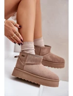 sněhule na platformě Big Star béžové model 21677565 - Big Star Shoes