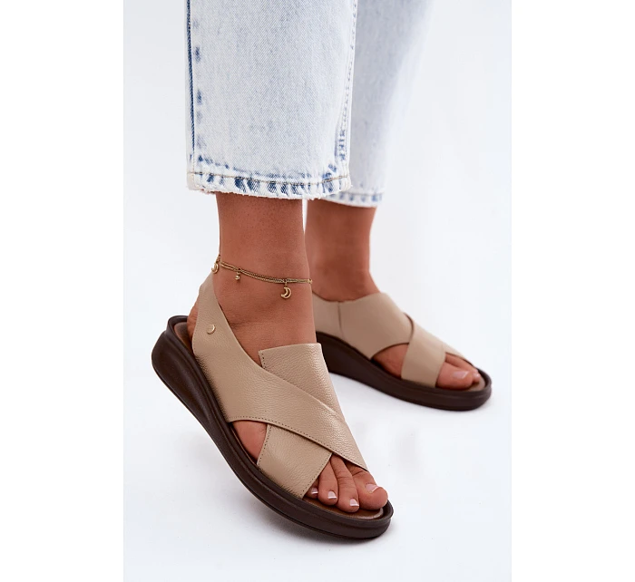 Kožené dámské sandály model 22122918 - Zazoo