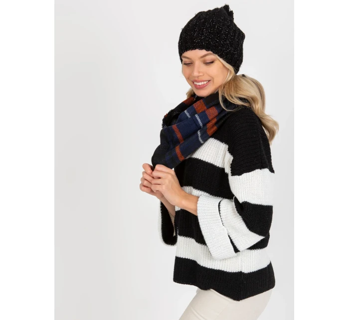 Tunelová šála AT KM model 17772708 tmavě modrá - FPrice Tunelová šála AT KM model 17772708 tmavě modrá - FPrice