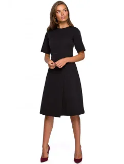 model 15107072 Zavinovací šaty černé - STYLOVE