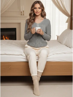 dámský svetr světle šedý Dstreet model 21982720 - FashionStreet