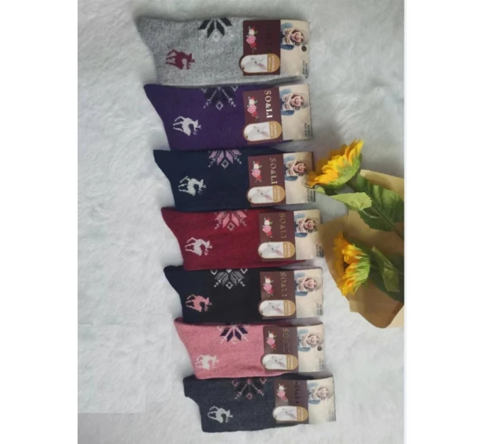 WiK SO&LI 002 dámske angorské ponožky 015 35-42