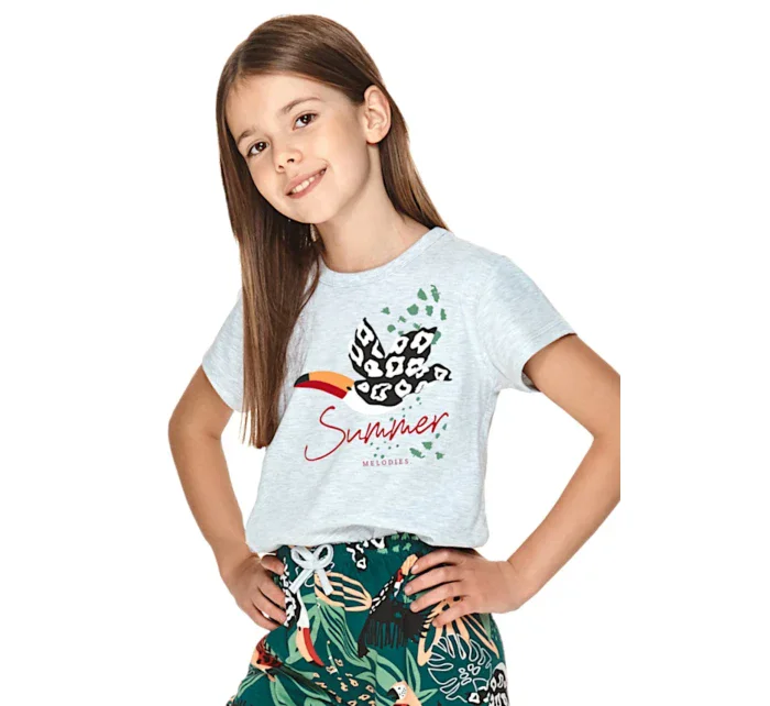 Dívčí pyžamo model 17052541 Sonia grey - Taro Dívčí pyžamo model 17052541 Sonia grey - Taro