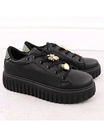 Dámska športová obuv na platforme čierna NEWS 4756